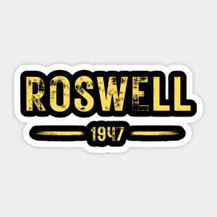 Roswell 1947 UFO - Flying Saucer Crash Sticker